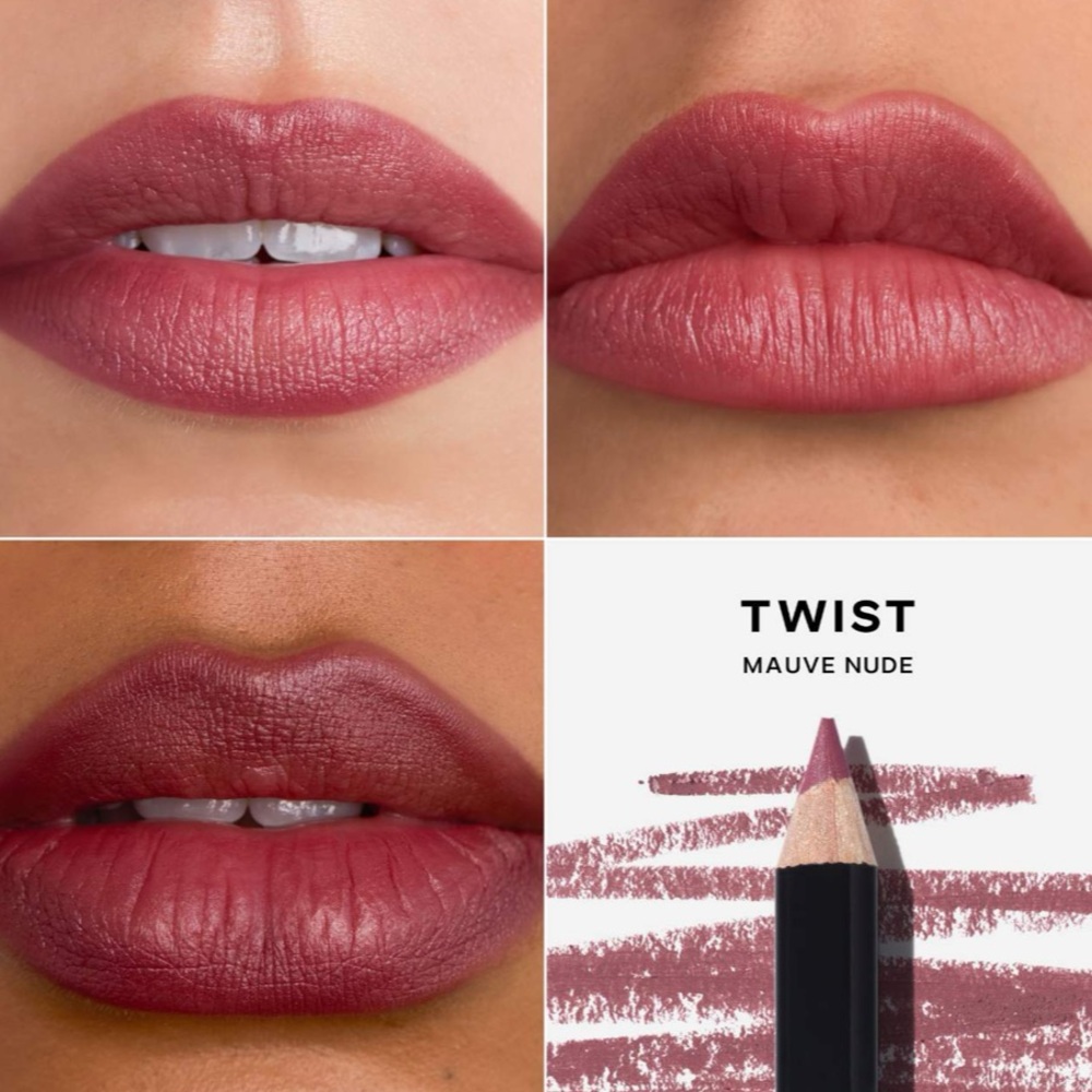 NEW SAIE Lip Liner 101 Pencil Twist Mauve Nude Full Size